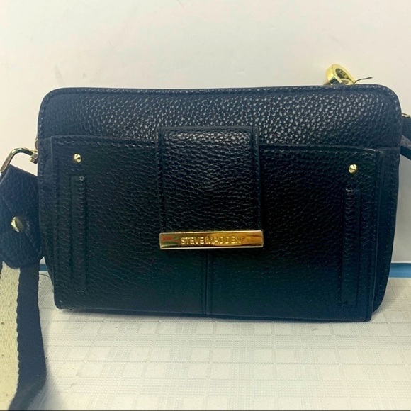 Steve Madden Black "WALLET ON A STRING"Crossbody Purse - Picture 1 of 9